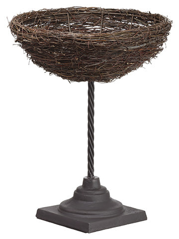20"Hx15"D Twig Basket on Stand Brown (pack of 1)