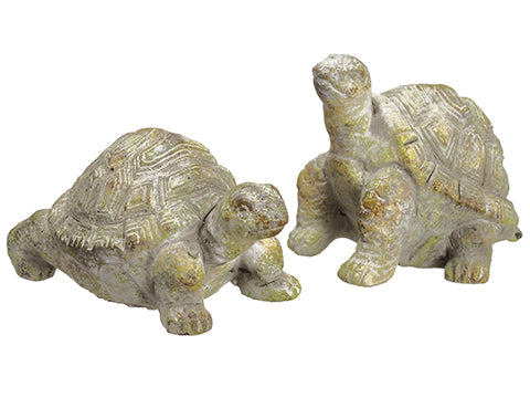 2.5"H-3.5"H Turtle (2 ea/set)  Antique Green (pack of 2)