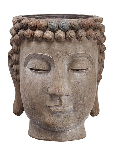 16.75"Hx14.5"D Buddha Planter  Antique Brown (pack of 1)
