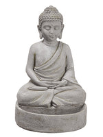 12.8"Hx8.2"Wx9.1"L Buddha Bird Feeder Antique Gray (pack of 2)