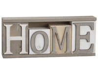 4"Hx2"Wx9.5"L Home Table Decor White Gray (pack of 12)
