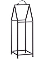 32"Hx10"Wx10"L Metal Wood Log Rack Black (pack of 2)
