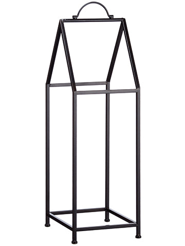 32"Hx10"Wx10"L Metal Wood Log Rack Black (pack of 2)