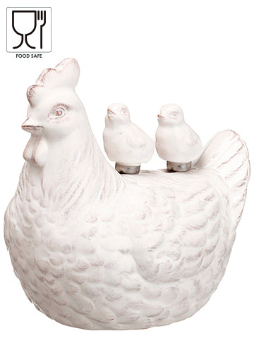 5.5" Ceramic Chicken Butter Knife Holder Cream (pack of 6)