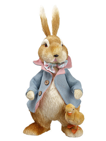 21.5" Sisal Mr. Bunny With Duck Beige Blue (pack of 2)