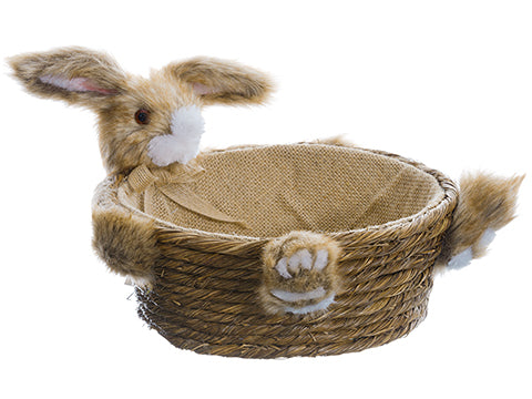6" Bunny Basket  Brown (pack of 2)