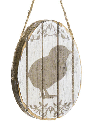 5" Chick Egg Ornament  Brown Beige (pack of 24)