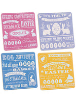 14"Wx14"L Easter Placemats (4 ea/set) Mixed (pack of 2)