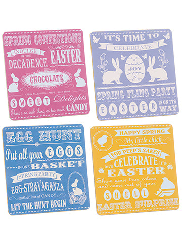 14"Wx14"L Easter Placemats (4 ea/set) Mixed (pack of 2)
