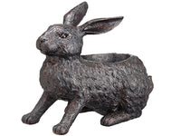 12.6" Bunny Planter  Bronze (pack of 1)