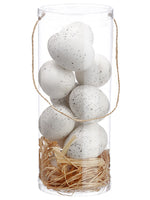 8.5"Hx3.5"D Egg (10 ea/acetate box) White (pack of 6)