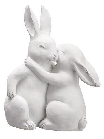 10" Poly Resin Bunny  White (pack of 1)