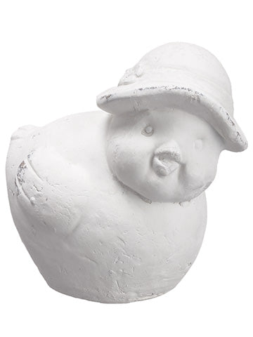 6" Cement Chick  White (pack of 4)