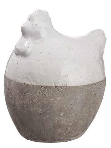 12" Chicken  White Gray (pack of 1)