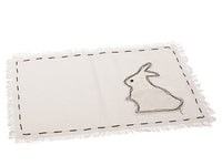 12"Wx17"L Bunny Placemat  Beige (pack of 24)