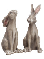 6.5"-7.25" Bunny (2 ea/set)  Gray Beige (pack of 3)
