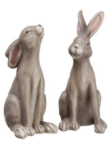 6.5"-7.25" Bunny (2 ea/set)  Gray Beige (pack of 3)