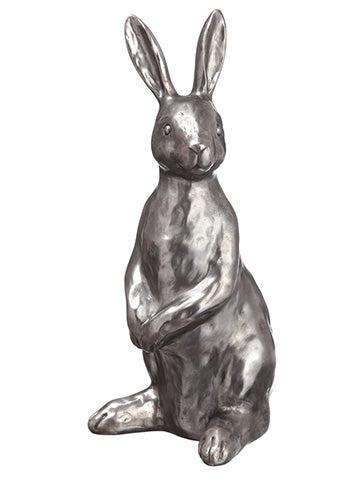 15.75" Bunny  Silver (pack of 2)