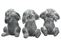 7" Bunny (3 ea/set)  Antique Blue (pack of 2)