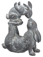14" Kissing Bunnies  Antique Blue (pack of 1)