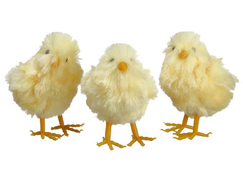 4.5"-5" Chick Assortment (3 ea/set) Yellow (pack of 4)