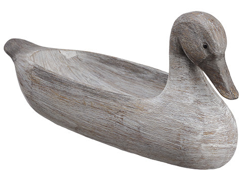 6.75" Duck Planter  Gray Brown (pack of 2)