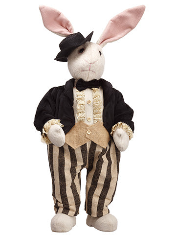 24.75" Bunny  Black Beige (pack of 1)