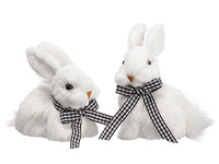 3.5"-3.75" Sisal Bunny (2 ea/set) White (pack of 6)