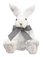 7.75" Sitting Sisal Bunny  White (pack of 4)