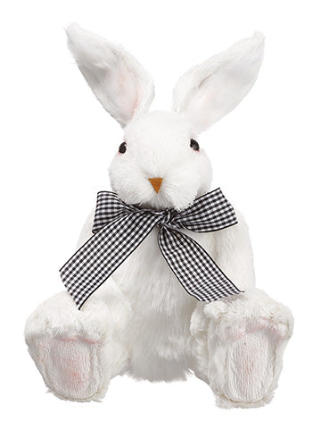 7.75" Sitting Sisal Bunny  White (pack of 4)