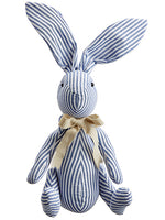 17" Sitting Bunny  Blue Beige (pack of 6)