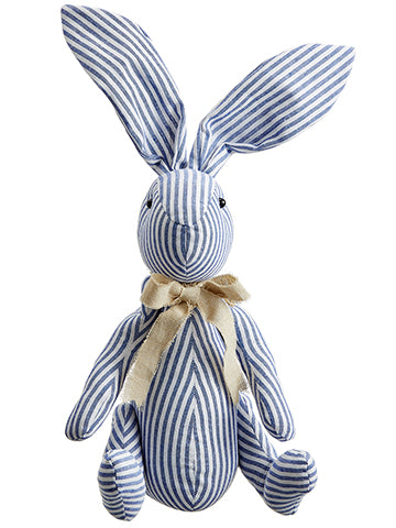 17" Sitting Bunny  Blue Beige (pack of 6)