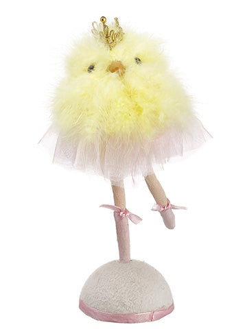 8" Dancing Chick With Crown  Yellow (pack of 6)