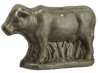 6.5" Poly Resin Chocolate Mold Cow Green Rust (pack of 4)