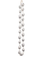 5' Egg Garland  White Silver (pack of 12)
