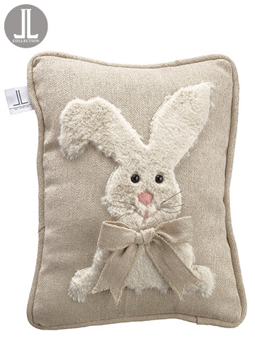 12"Wx16"L Bunny Pillow  Beige (pack of 4)