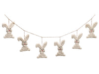 9" Bunny Banner  Beige (pack of 4)
