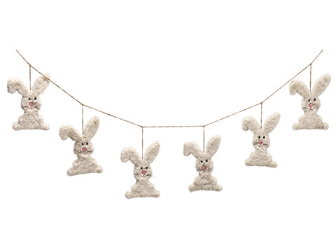 9" Bunny Banner  Beige (pack of 4)