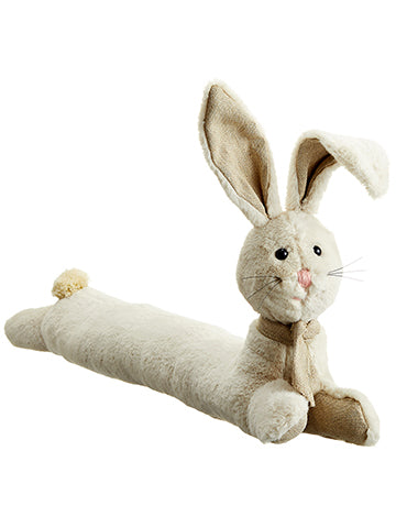 14"Hx36"L Bunny Wind Stopper  Beige (pack of 1)