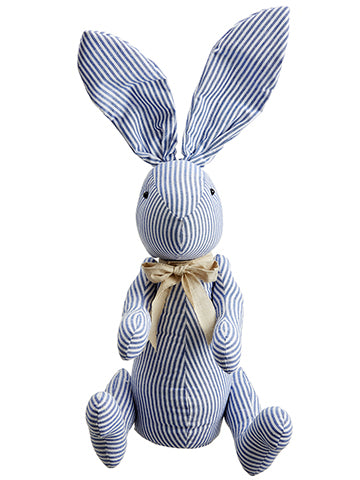 31.8"Hx12.4"Wx15.5"L Sitting Bunny Blue Beige (pack of 2)