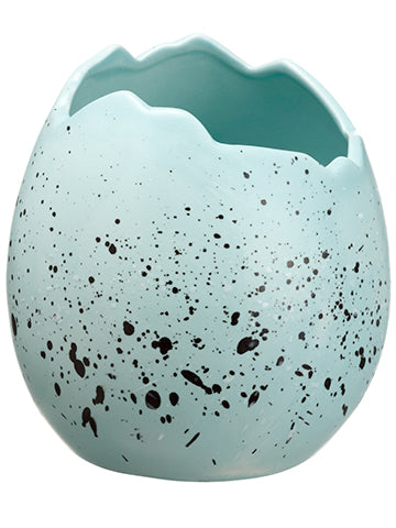 6.5" Ceramic Egg Vase  Blue (pack of 4)
