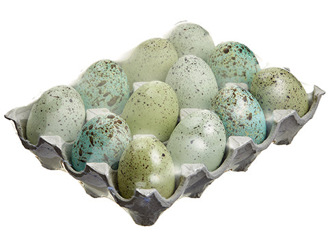 2.5"Hx5.5"Wx7.5"L Egg (12 ea/Cart set) Blue Aqua (pack of 12)