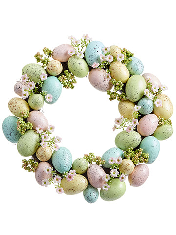 15" Egg Wreath  Mix (pack of 2)