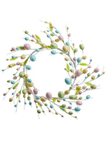 20" Egg Wreath  Mix (pack of 2)