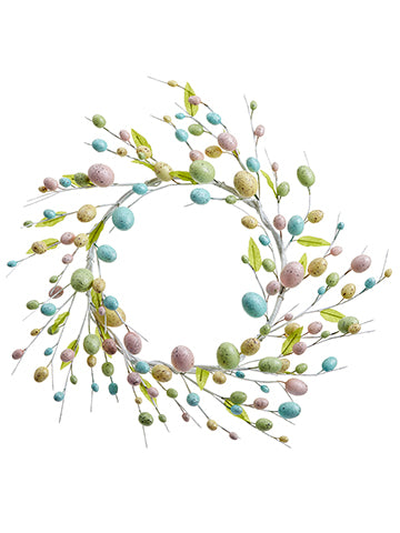 20" Egg Wreath  Mix (pack of 2)