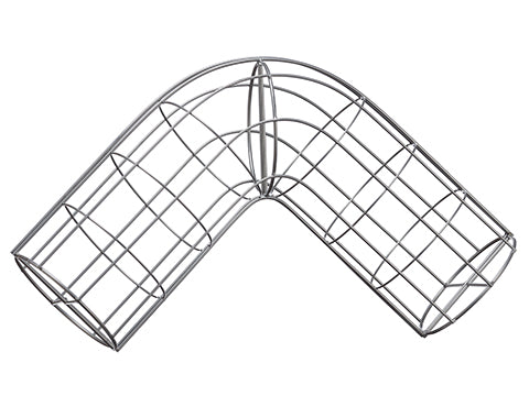 8"Dx20"Wx20"L Metal Wreath Part Silver (pack of 1)