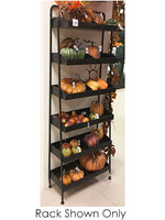69.5"Hx11"Wx25.25"L Fruit Shelf Black (pack of 1)