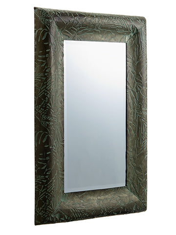 23"Wx33.5"L Tropical Leaf Mirror Gray Green (pack of 1)