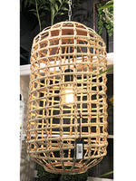 27"Hx13.75"D Hanging Lamp  NATURAL (pack of 1)