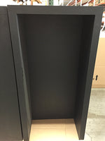 48"Hx24"Wx24"L Table  Black (pack of 1)
